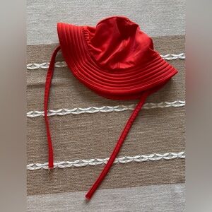 Hanna Andersson Red Baby Swim Sun Beach Hat